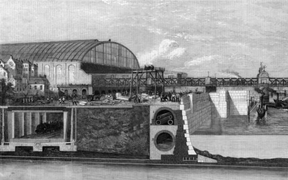 District railway under construction