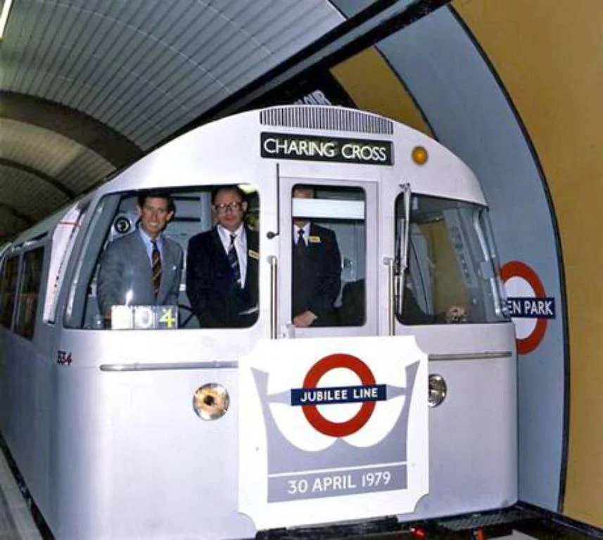 The opening of the Jubilee line by the Prince of Wales on 30 April 1979